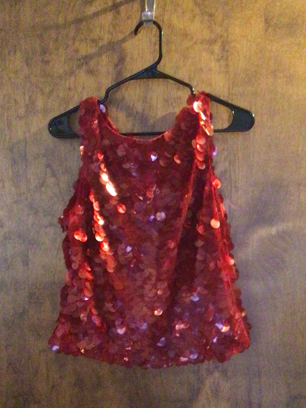 JS Boutique Red Sequin Sleeveless Camisole